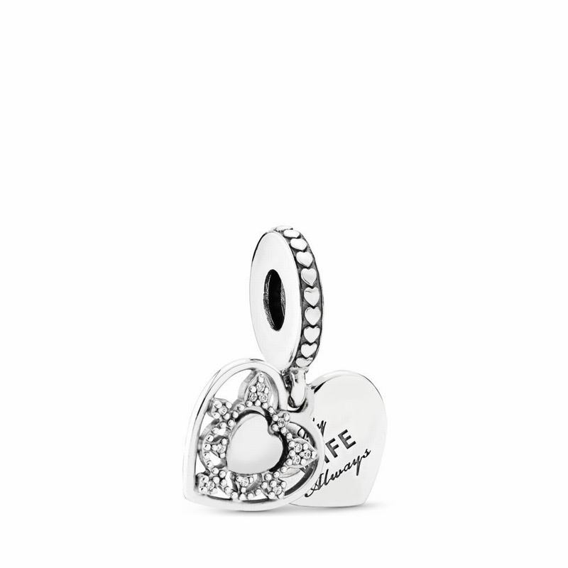 Pandora Australia My Wife Always Dangle Charm - Sterling Silver | TJSMZQ370